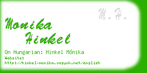 monika hinkel business card